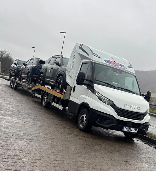 Ansamblu cu 3 pozitii pentru transportul autoturismelor, oriunde ai nevoie in Europa